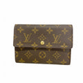 Louis Vuitton Trifold Wallet Monogram Porte Tresor Loue Tuy Papier Brown