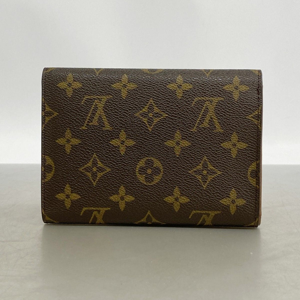 Louis Vuitton Trifold Wallet Monogram Porte Tresor Loue Tuy Papier Brown — view 7