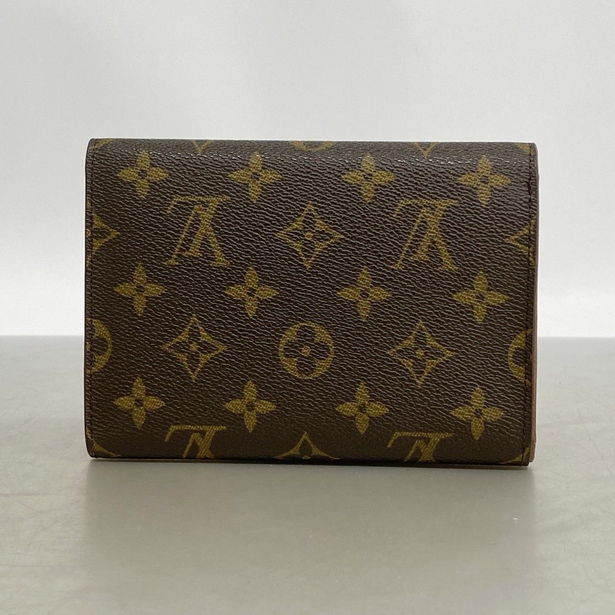 Louis Vuitton Trifold Wallet Monogram Porte Tresor Loue Tuy Papier Brown — view 7