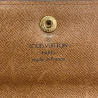 Louis Vuitton Trifold Wallet Monogram Porte Tresor Loue Tuy Papier Brown — view 4
