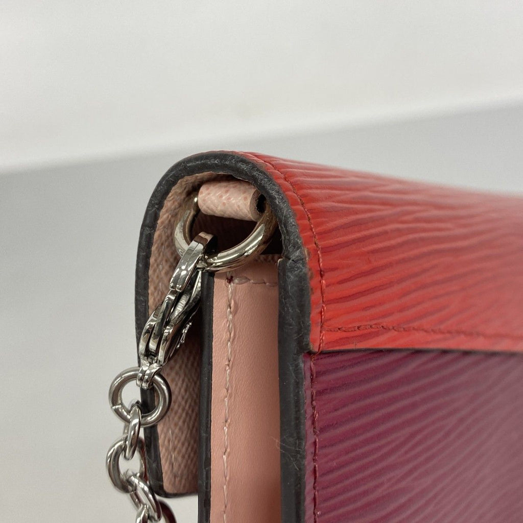 Louis Vuitton Shoulder Wallet Epi Portefeuille Chain Pink — view 7