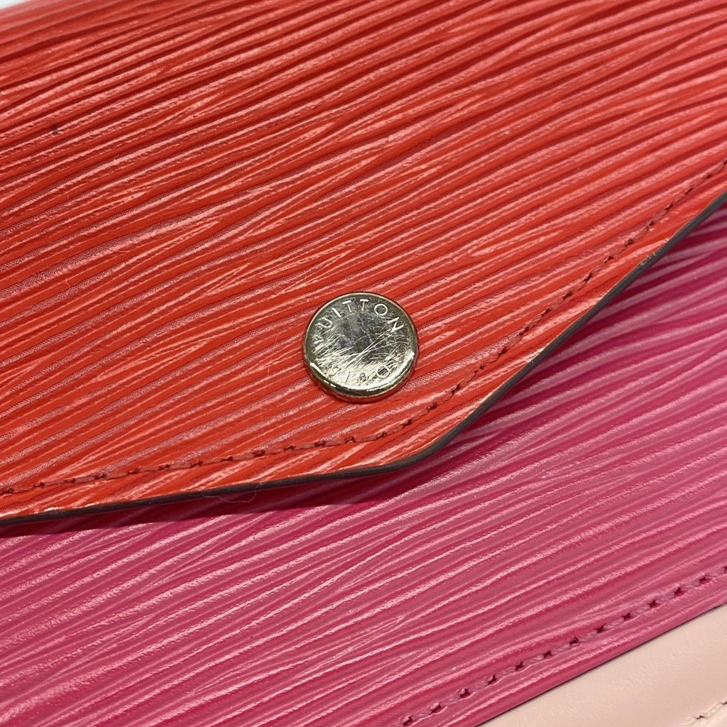 Louis Vuitton Shoulder Wallet Epi Portefeuille Chain Pink — view 9