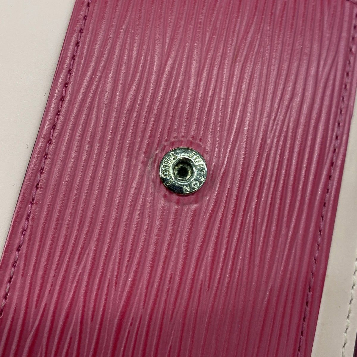 Louis Vuitton Shoulder Wallet Epi Portefeuille Chain Pink — view 6