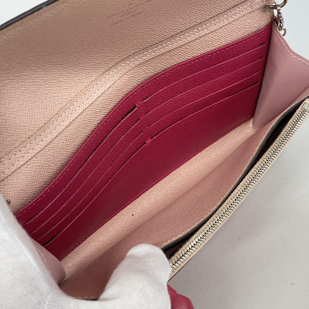 Louis Vuitton Shoulder Wallet Epi Portefeuille Chain Pink — view 4