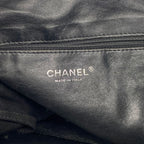 Chanel Chain Tote Leather Black Silver — view 5
