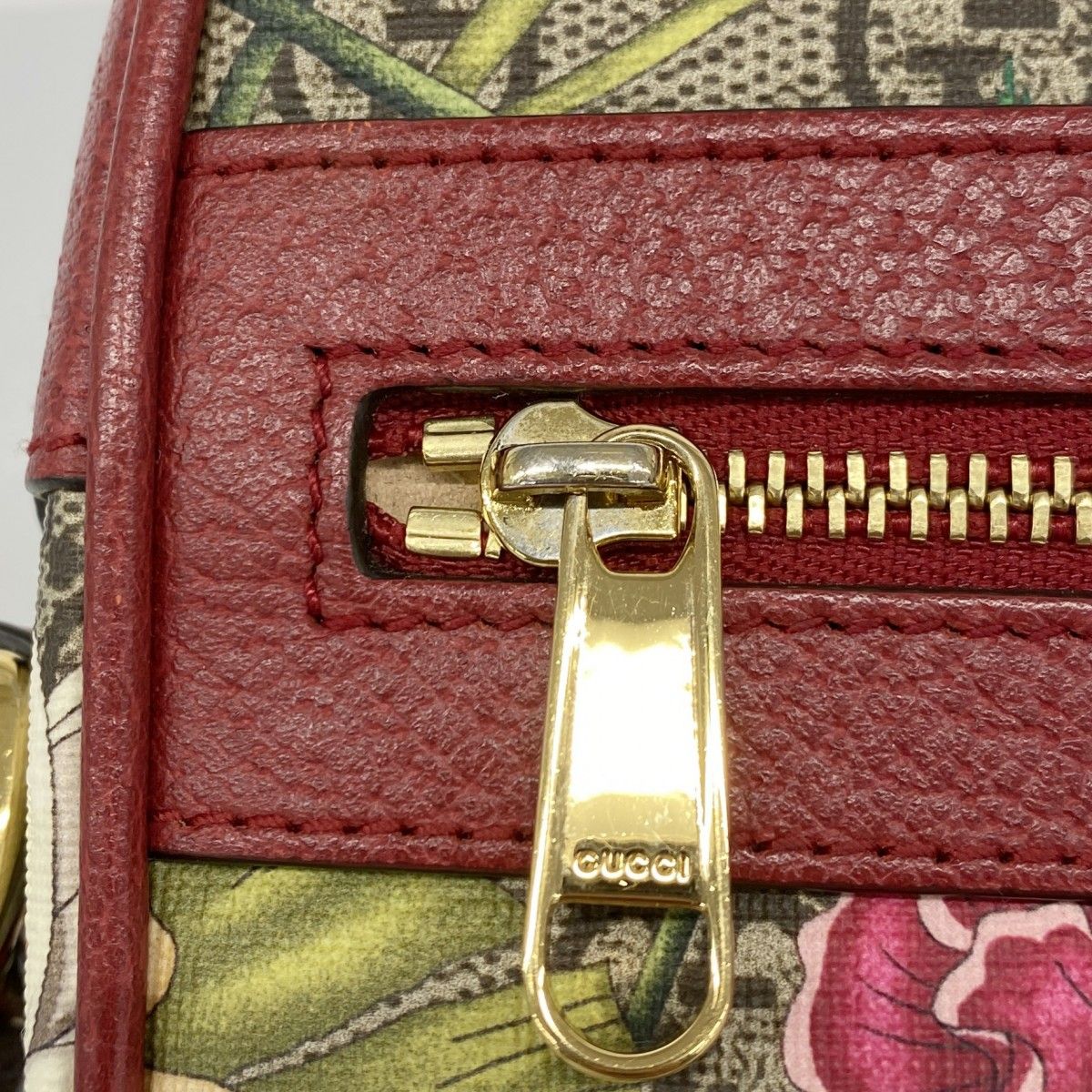 Gucci Shoulder Bag Flora Red Multicolor Gold — view 8