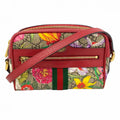 Gucci Shoulder Bag Flora Red Multicolor Gold