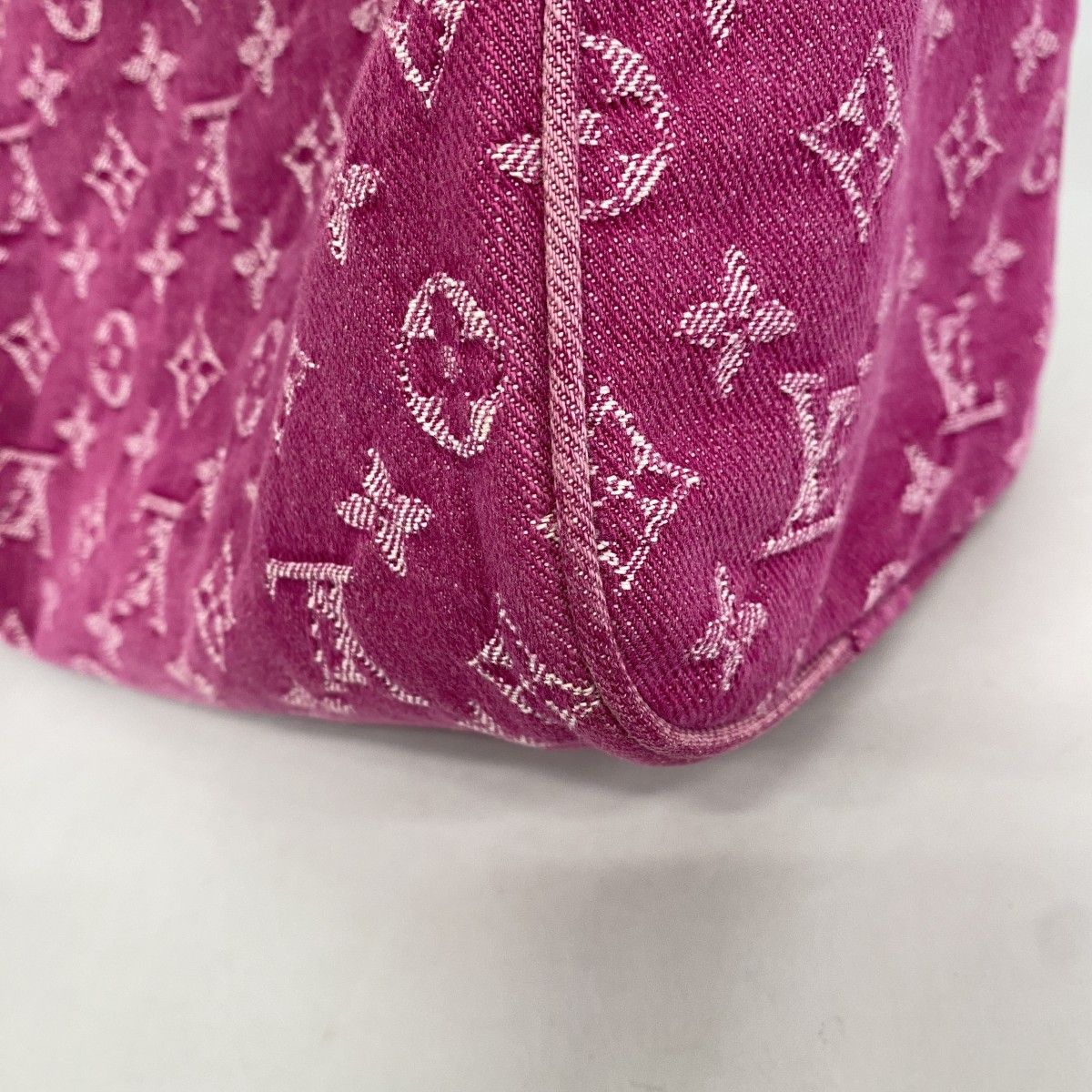 Louis Vuitton Handbag Monogram Denim Neo Speedy Fuchsia — view 6