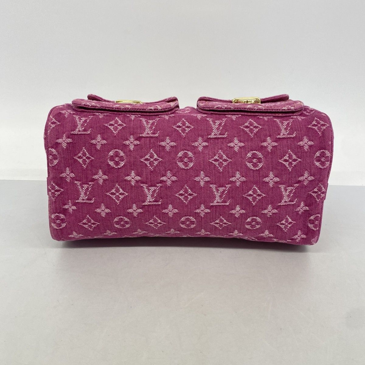 Louis Vuitton Handbag Monogram Denim Neo Speedy Fuchsia — view 3