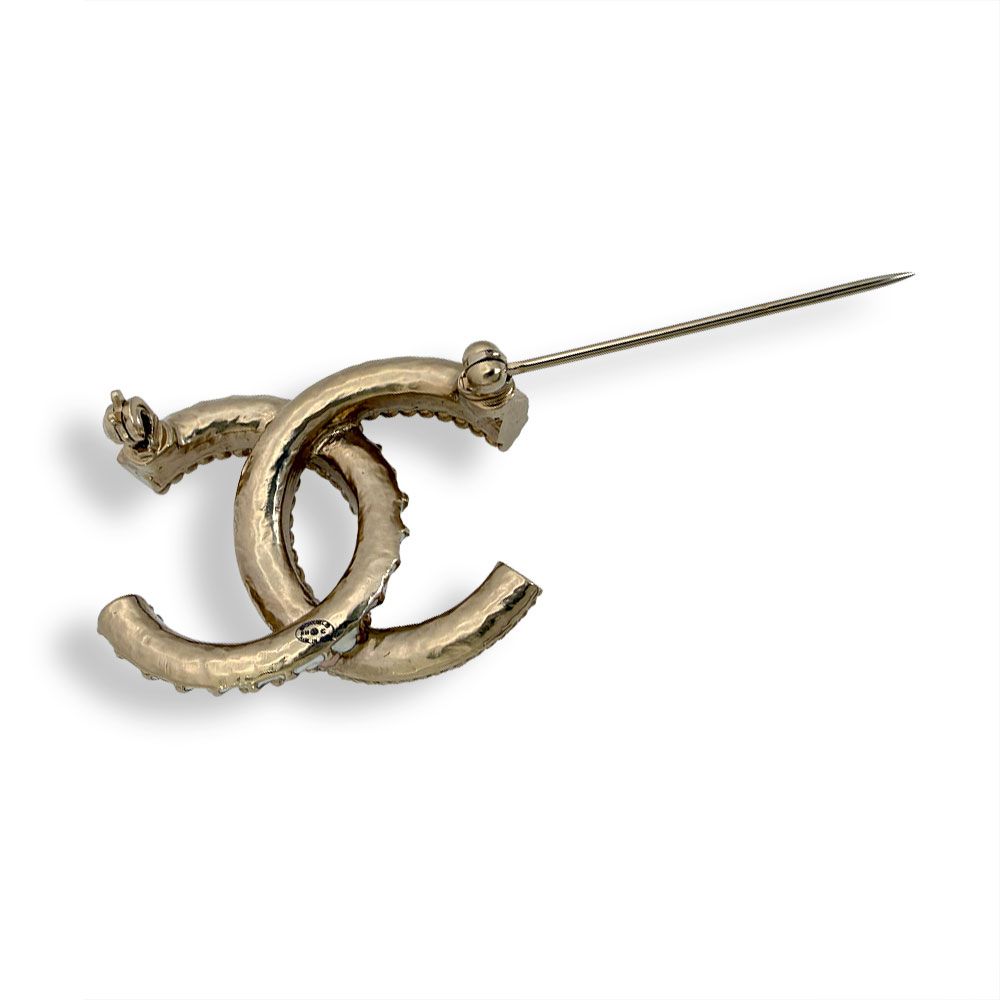 Chanel CC Logo Brooch — view 3