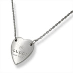 Gucci Logo Necklace Silver