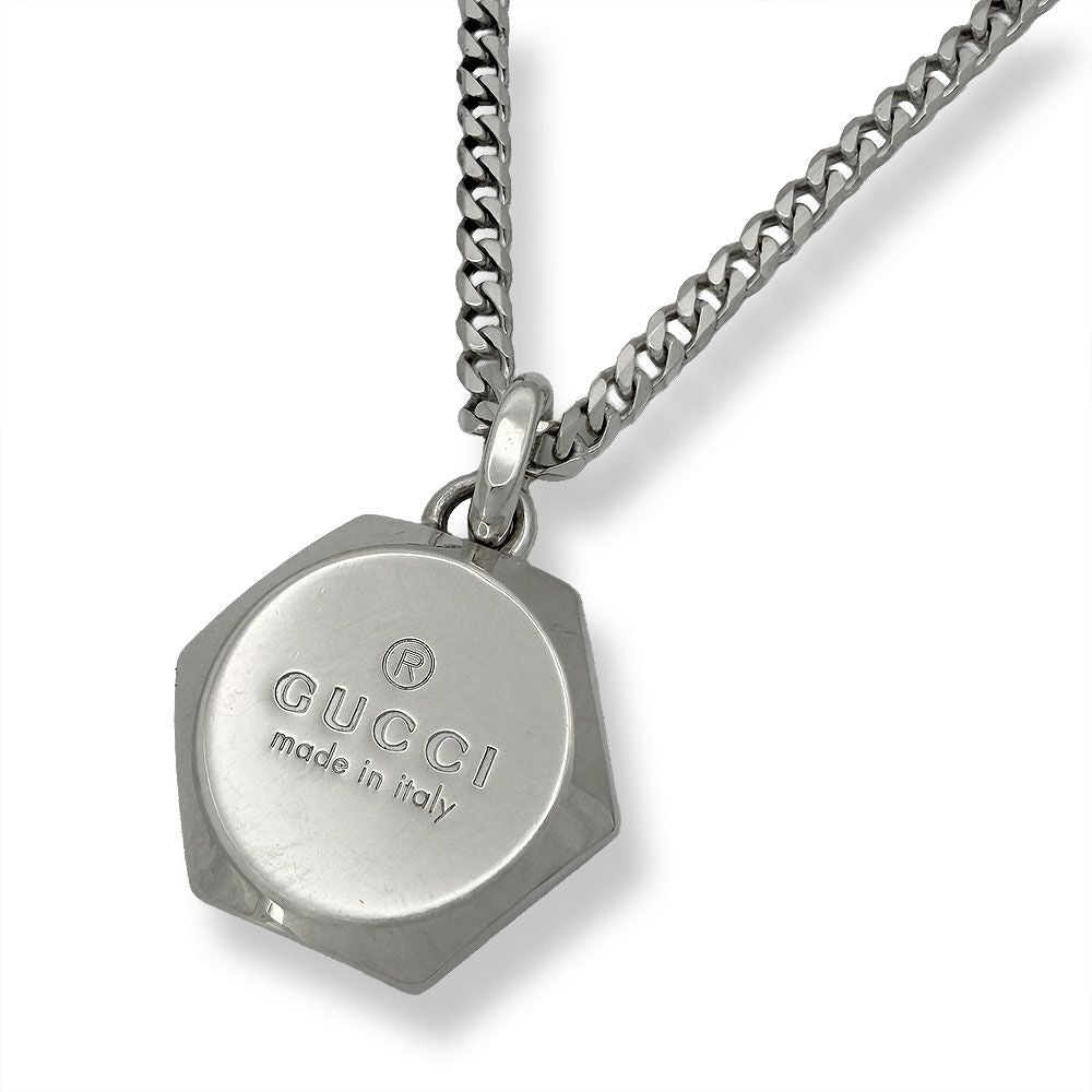 Gucci Hexagon Logo Necklace