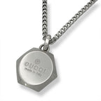 Gucci Hexagon Logo Necklace