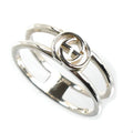 Gucci 925 Sterling Silver Charm Ring