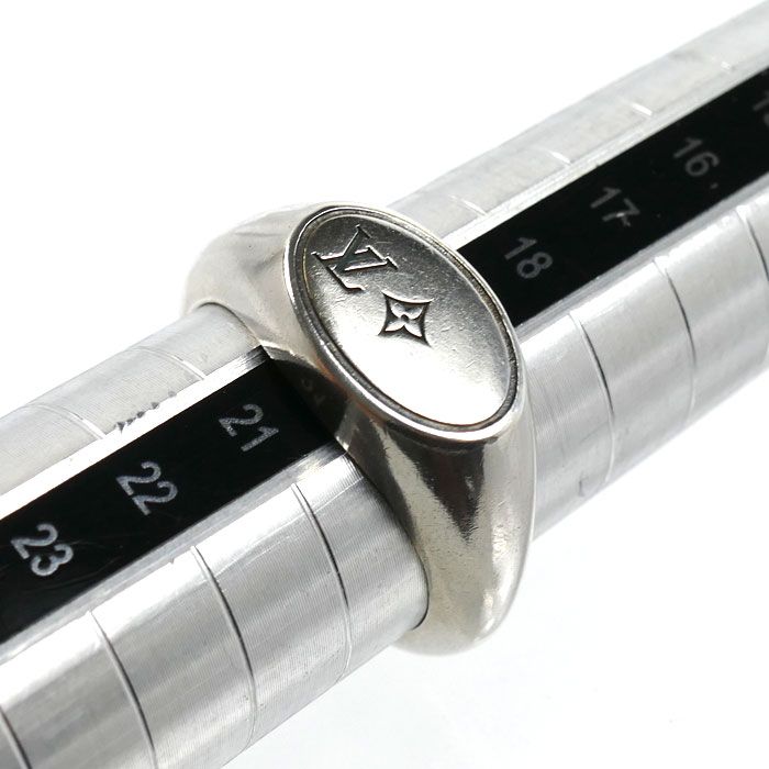 Louis Vuitton 925 Sterling Silver Ring LV Terra — view 6