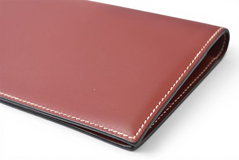 Hermes Agenda Notebook Cover Diary Vintage Box Calf Rouge — view 7
