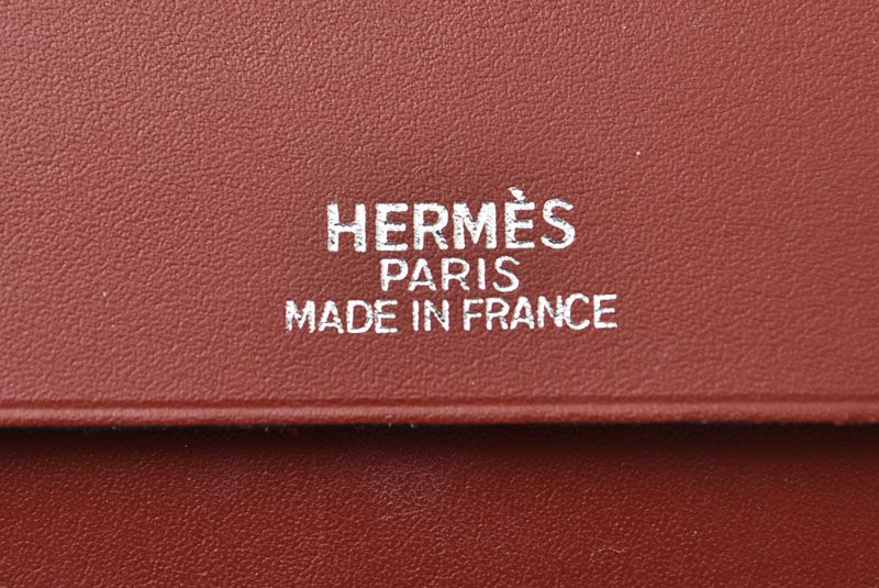 Hermes Agenda Notebook Cover Diary Vintage Box Calf Rouge — view 4