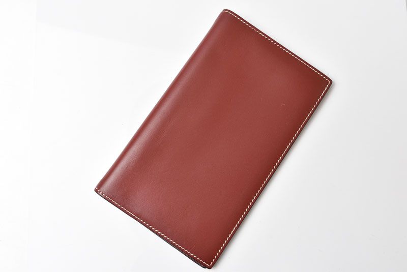 Hermes Agenda Notebook Cover Diary Vintage Box Calf Rouge — view 2