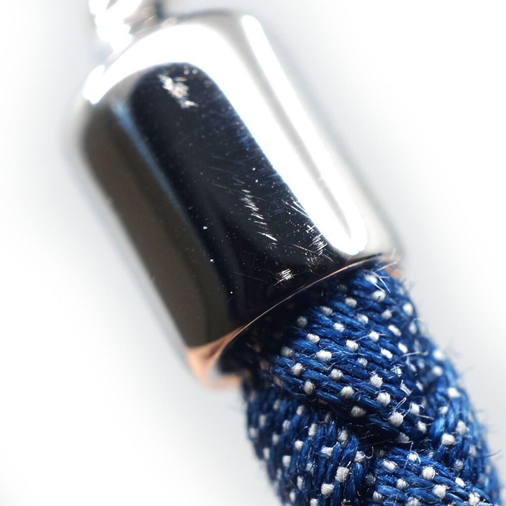 Hermes Roulis Double Tour Bracelet Metal Blue 15 cm Silver — view 7