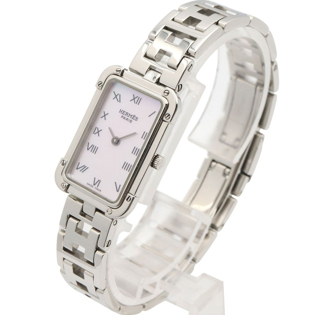 Hermes Watch Croajour White Shell Stainless Steel — view 2