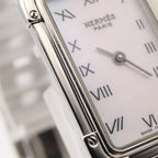 Hermes Watch Croajour White Shell Stainless Steel — view 9