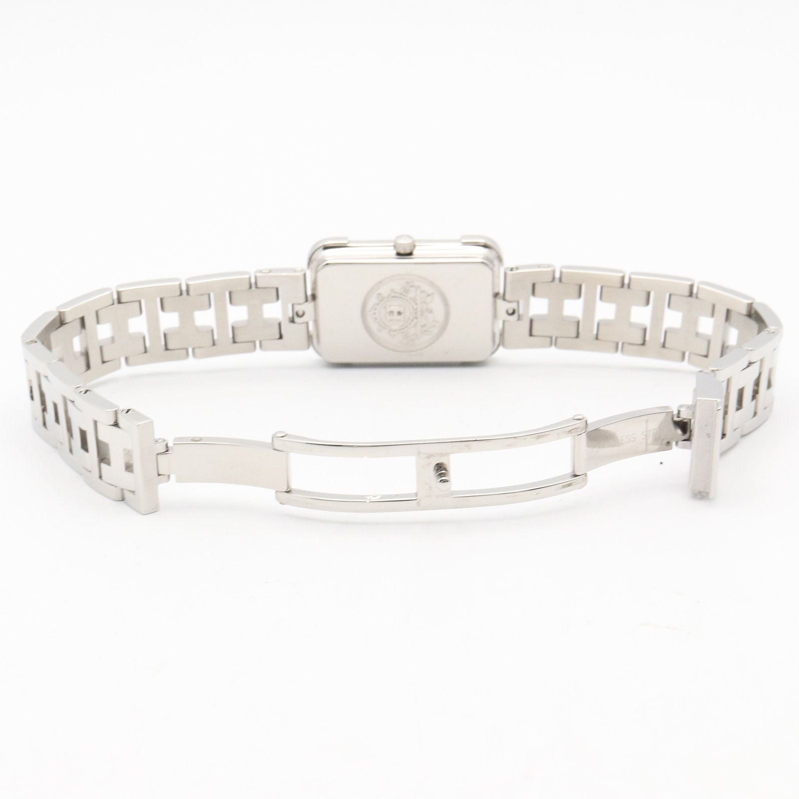 Hermes Watch Croajour White Shell Stainless Steel — view 4