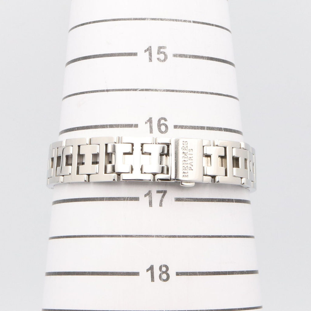 Hermes Watch Croajour White Shell Stainless Steel — view 7