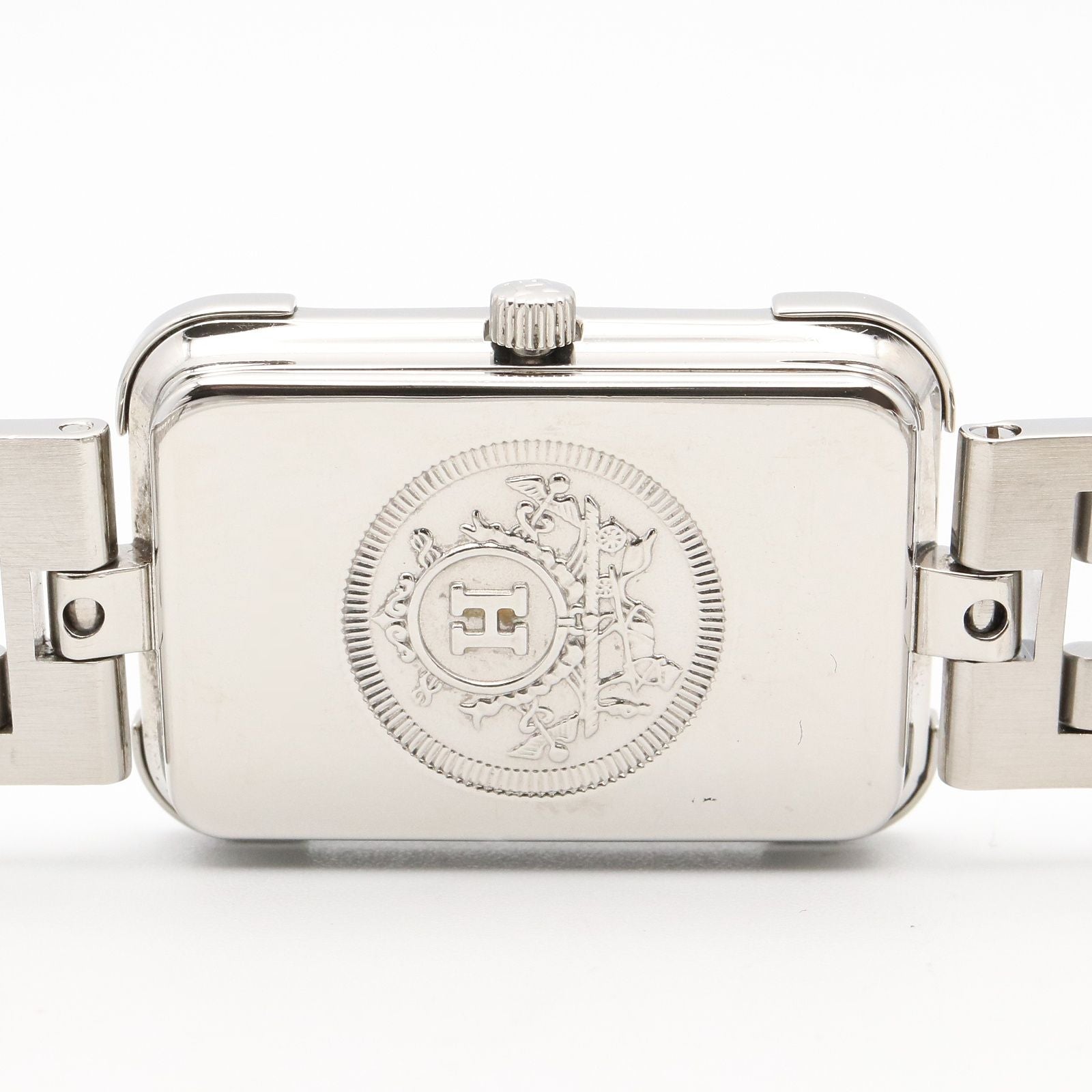 Hermes Watch Croajour White Shell Stainless Steel — view 5