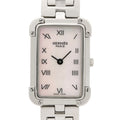 Hermes Watch Croajour White Shell Stainless Steel