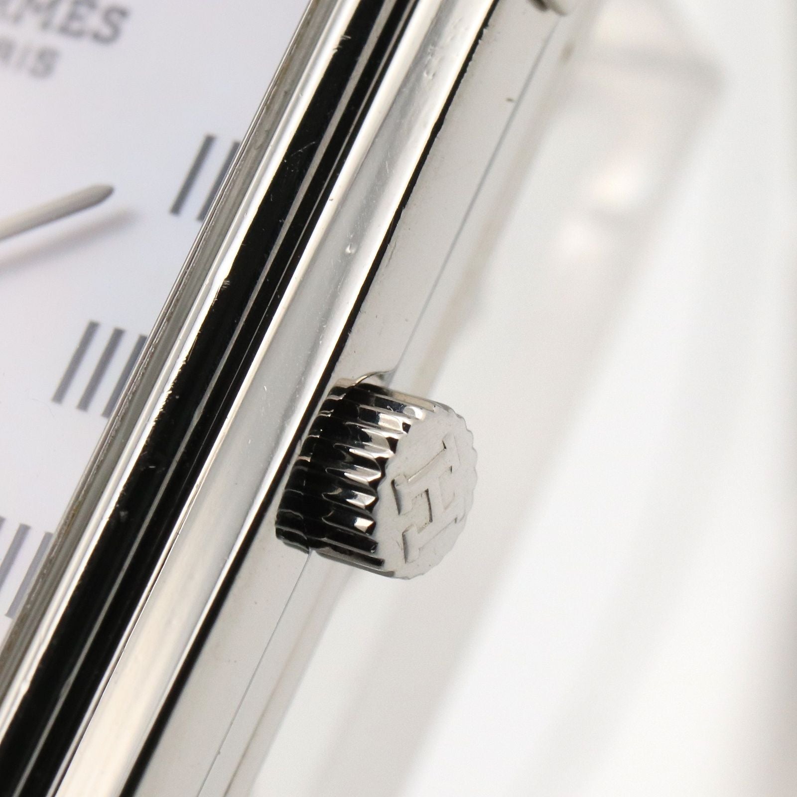 Hermes Watch Croajour White Shell Stainless Steel — view 6
