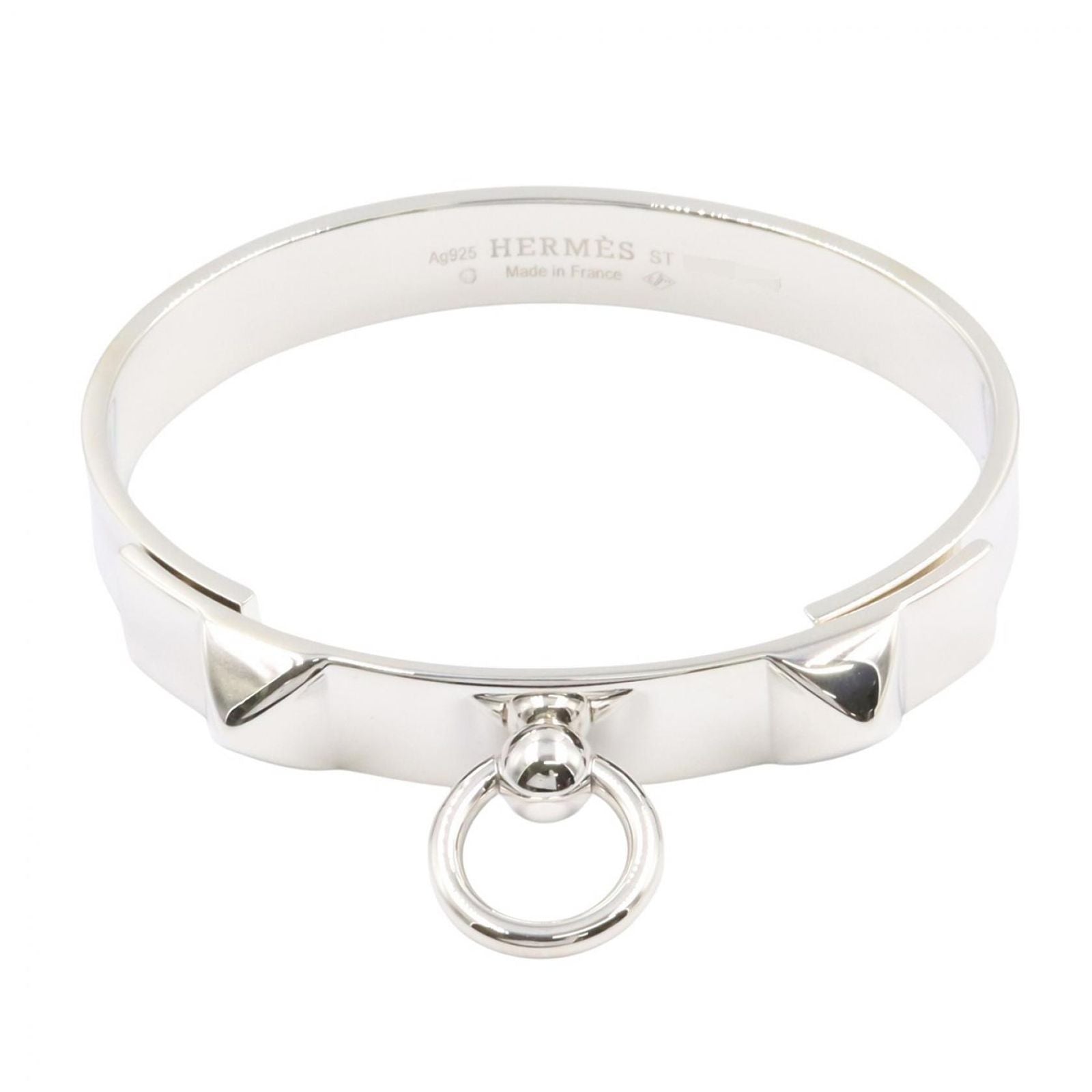 Hermes Bracelet Collier de Chien PM 16 cm 925 Sterling Silver