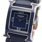 Hermes Watch Blue Stainless Steel Leather — view 3