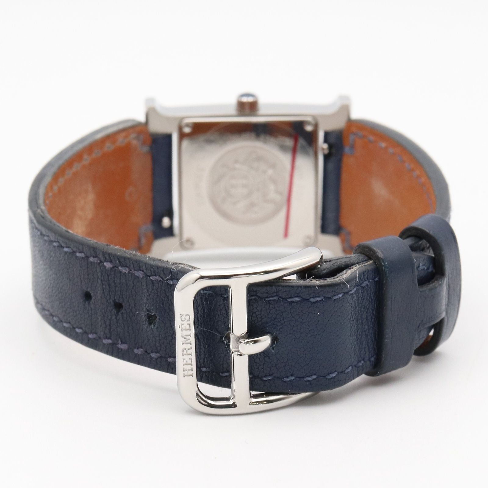 Hermes Watch Blue Stainless Steel Leather — view 5