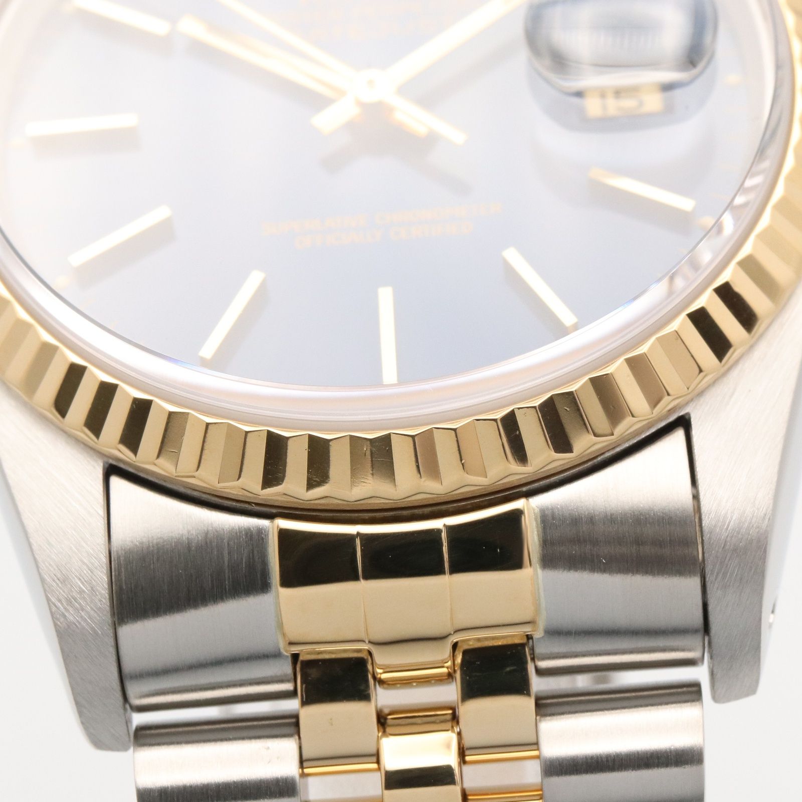 Rolex Datejust Number BL BA 18k Stainless Steel — view 9