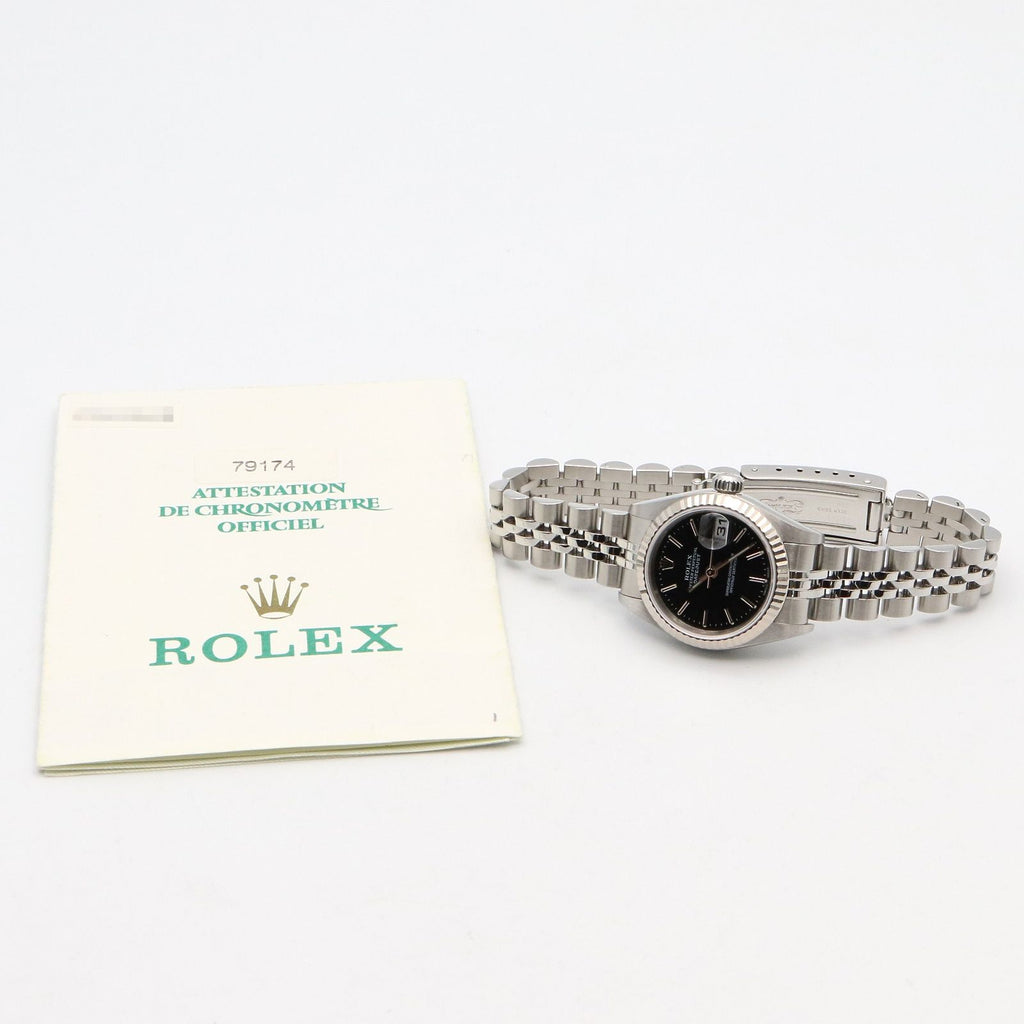 Rolex Datejust P Number BK BA 18k White Gold Stainless Steel — view 9