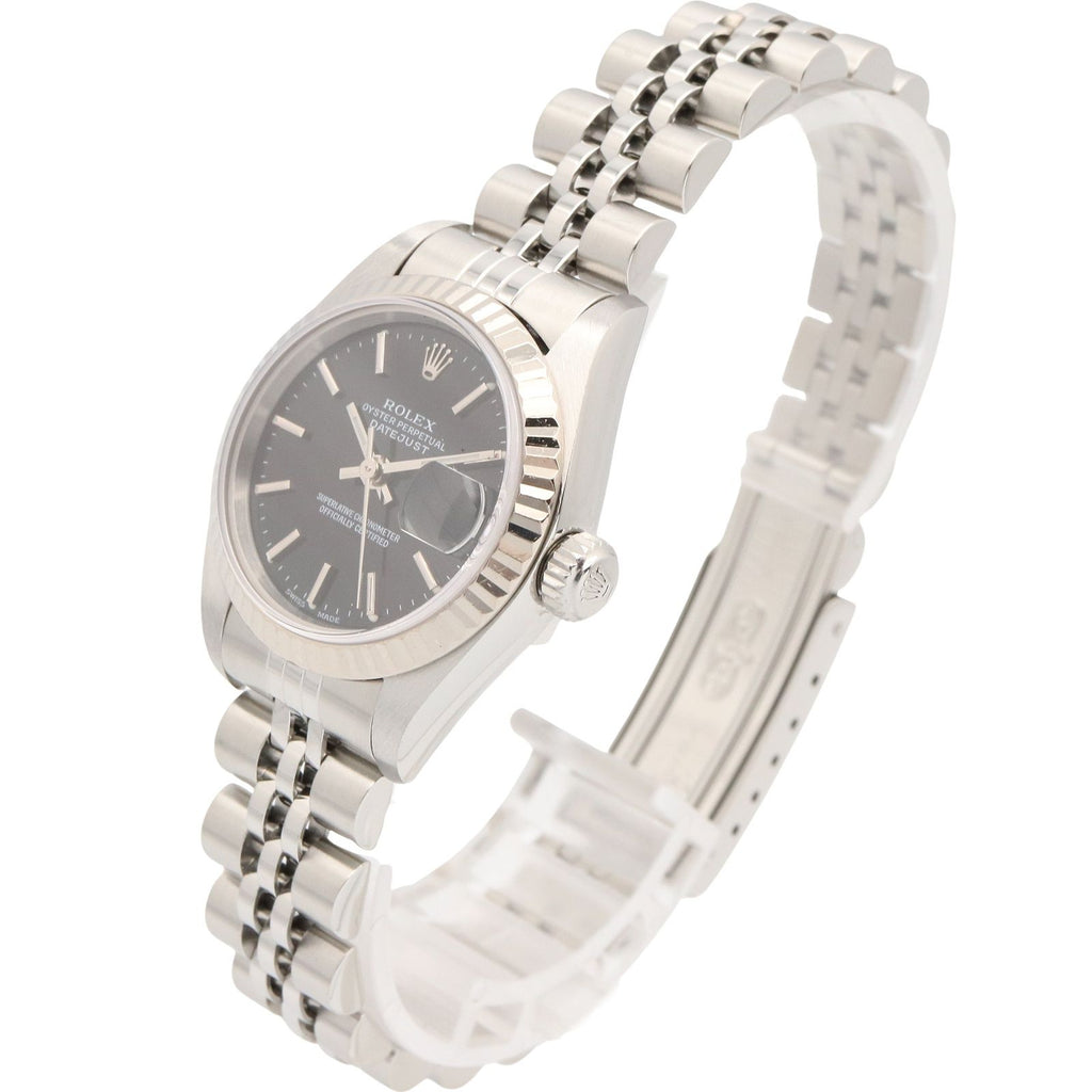 Rolex Datejust P Number BK BA 18k White Gold Stainless Steel — view 2