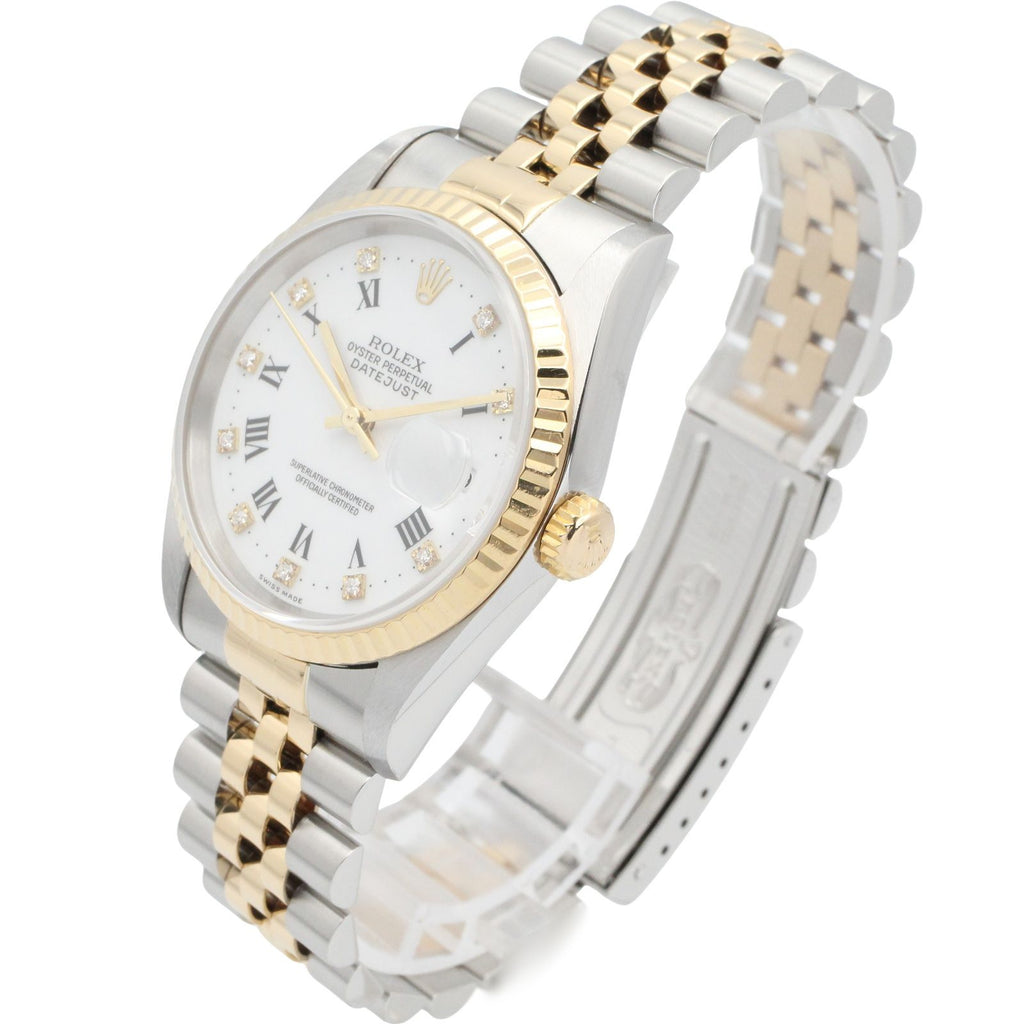 Rolex Datejust Diamond Number WH RO QP 18k Stainless Steel — view 2
