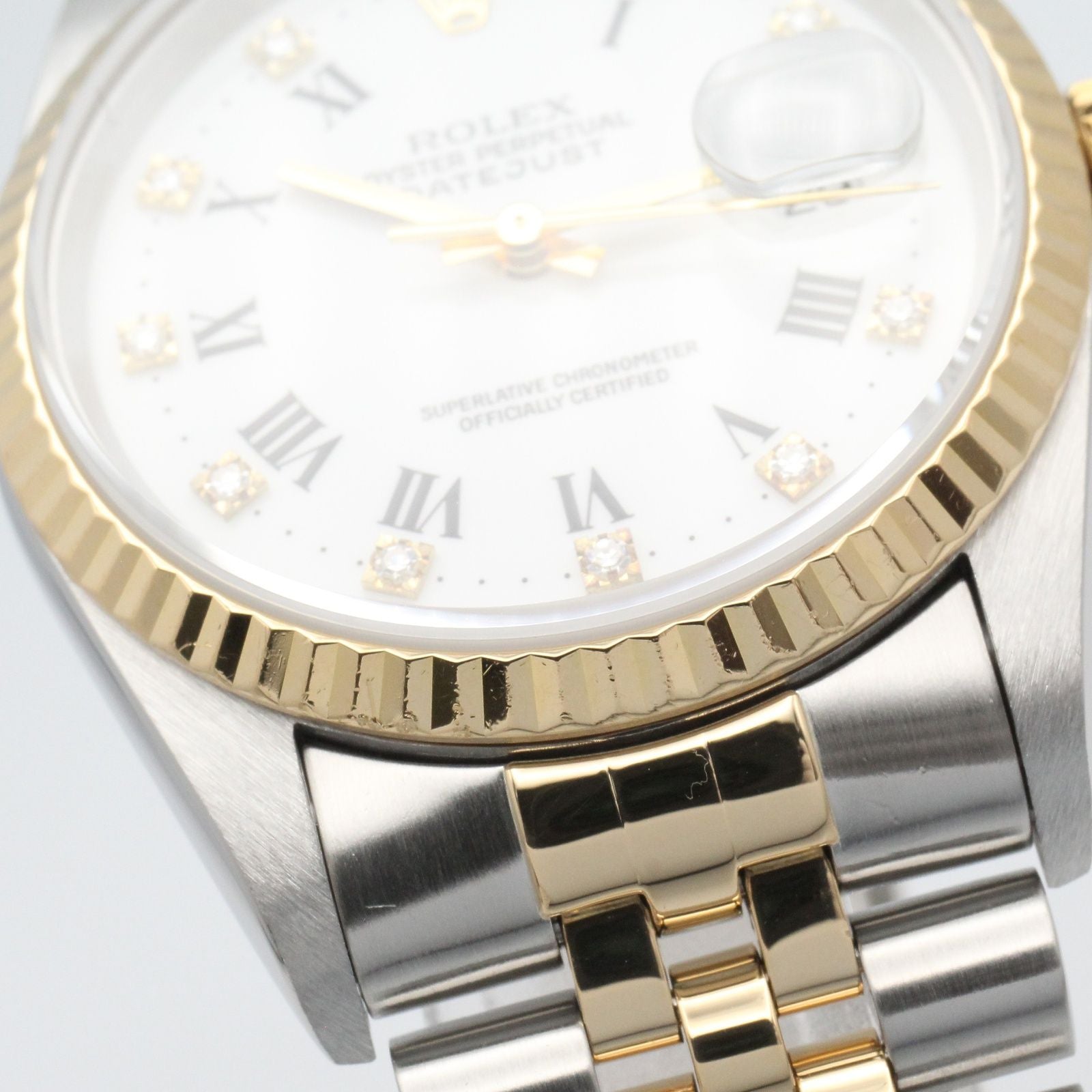 Rolex Datejust Diamond Number WH RO QP 18k Stainless Steel — view 9