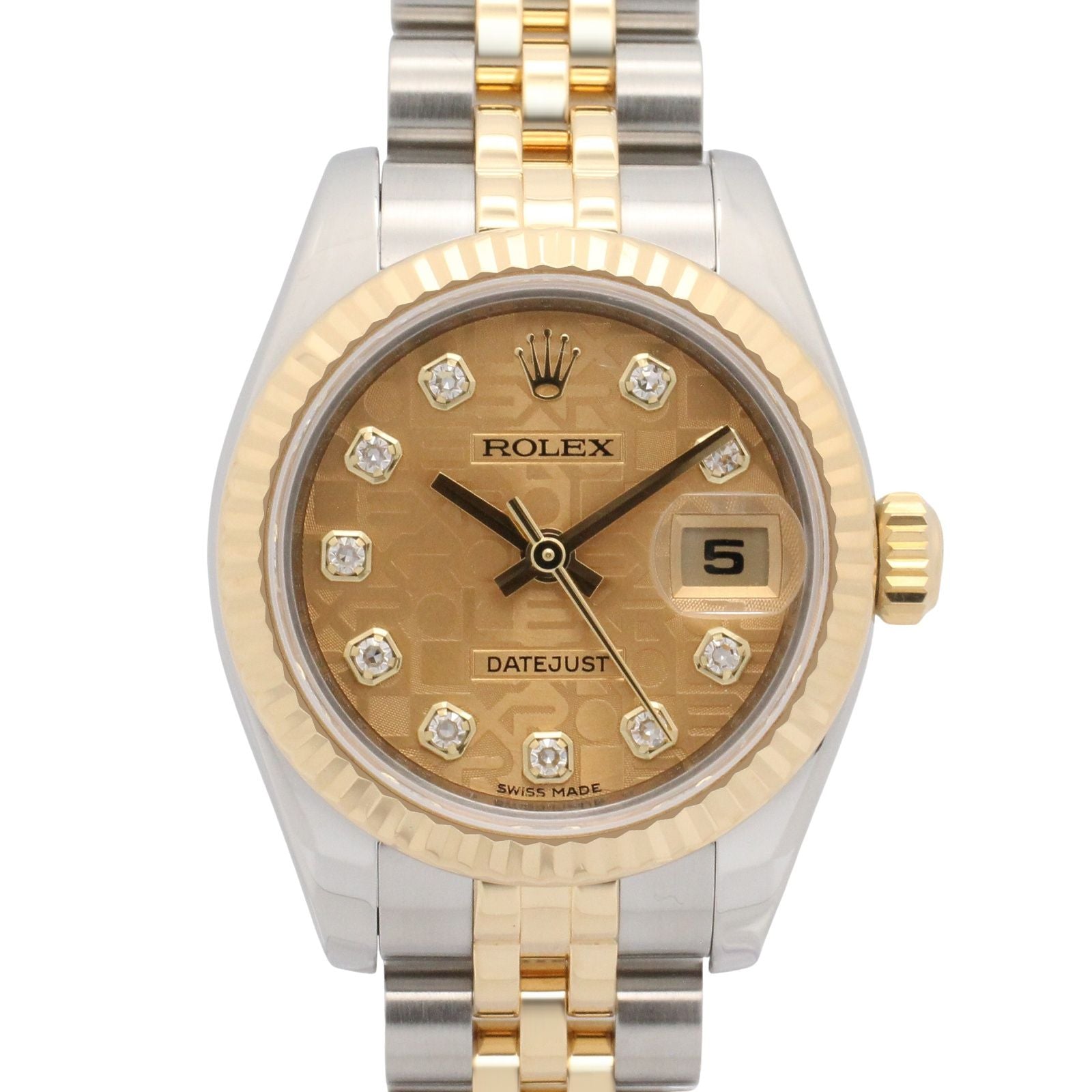 Rolex Datejust Diamond Number CH Con NP 18k Stainless Steel