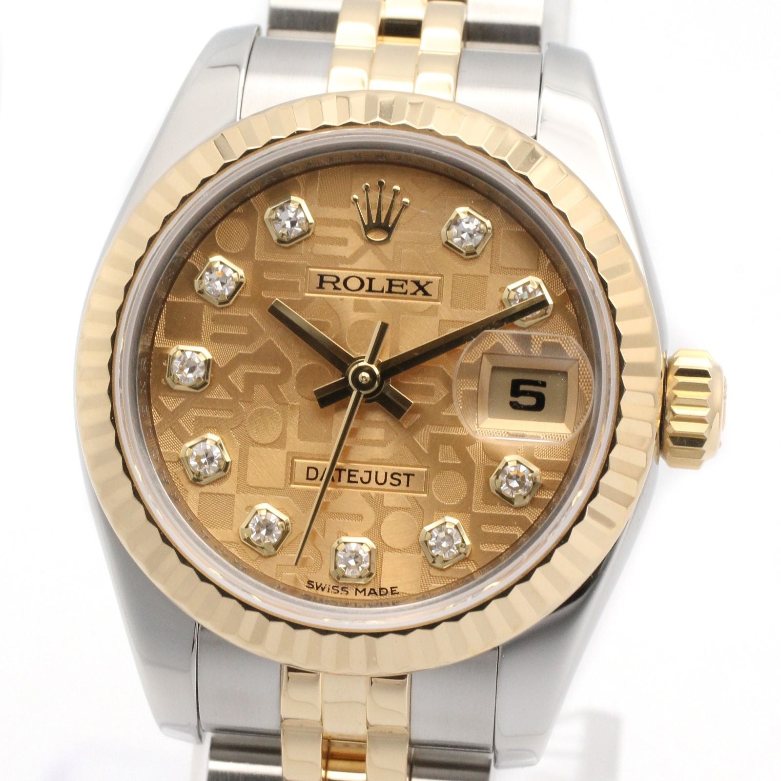 Rolex Datejust Diamond Number CH Con NP 18k Stainless Steel — view 3