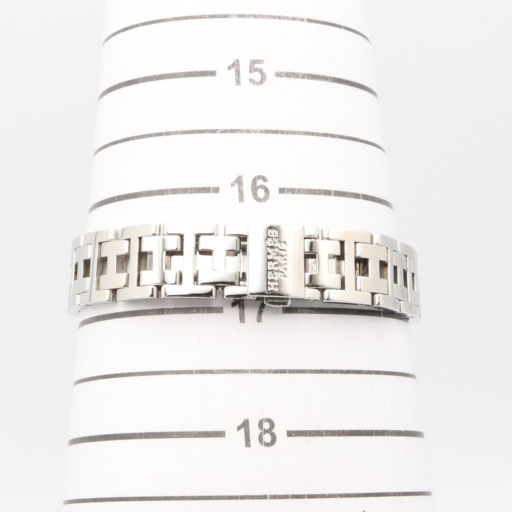 Hermes Watch Cles Diamond Pink Shell Stainless Steel — view 7