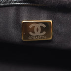 Chanel Shoulder Bag Quilted Black Caviar Leather Small Flap Chain — view 5