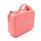 Chanel Shoulder Bag CC Figuri Vanity 2-Way Salmon Pink Caviar Leather CC — view 2