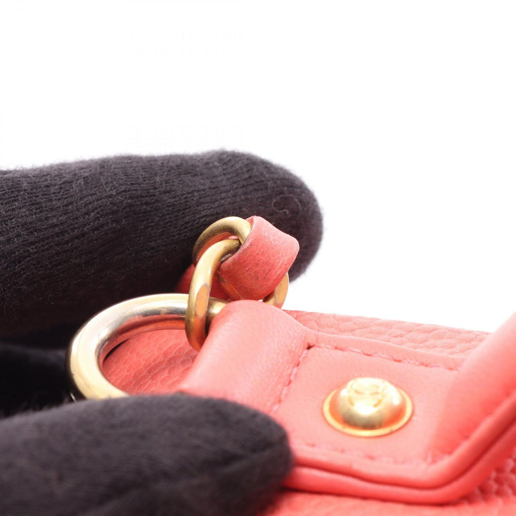 Chanel Shoulder Bag CC Figuri Vanity 2-Way Salmon Pink Caviar Leather CC — view 9