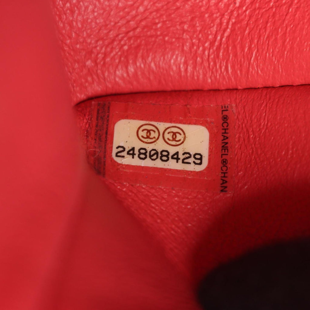 Chanel Shoulder Bag Blanc Stitch Double Flap Salmon Pink Lambskin Chain — view 5