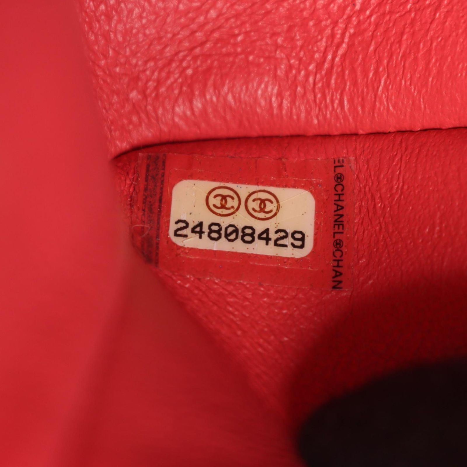 Chanel Shoulder Bag Blanc Stitch Double Flap Salmon Pink Lambskin Chain — view 5