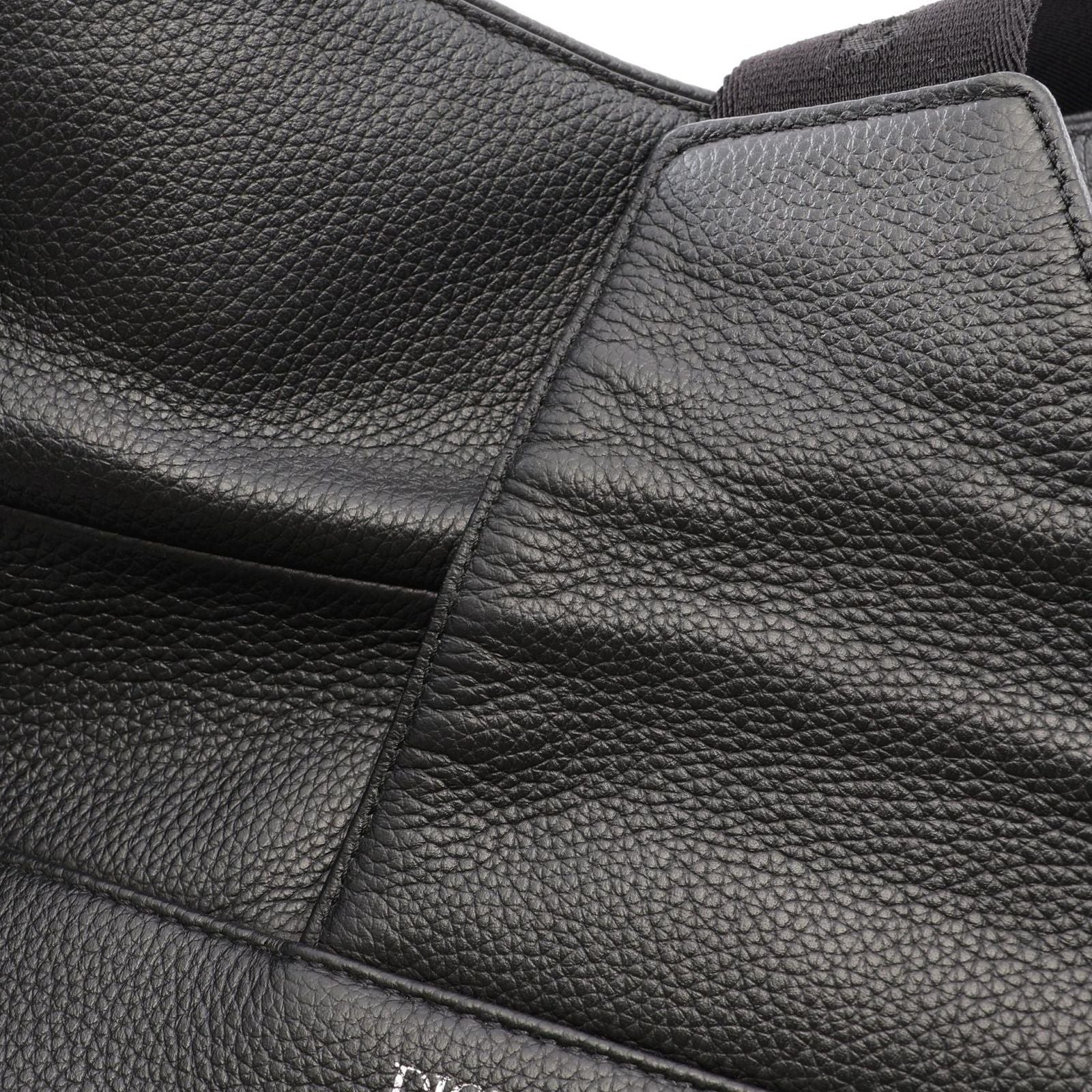 Dior Waist Bag Saddle Black Leather — view 8