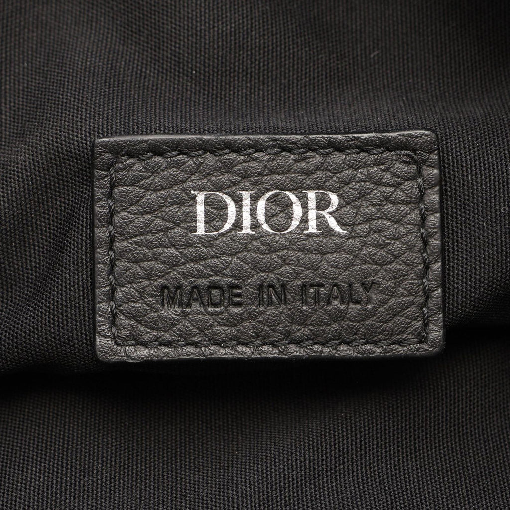Dior Waist Bag Saddle Black Leather — view 4