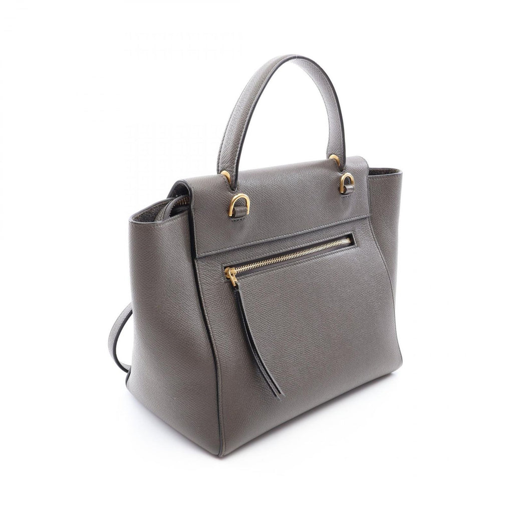 Celine Belt Bag Micro 2-Way Gray Leather — view 2