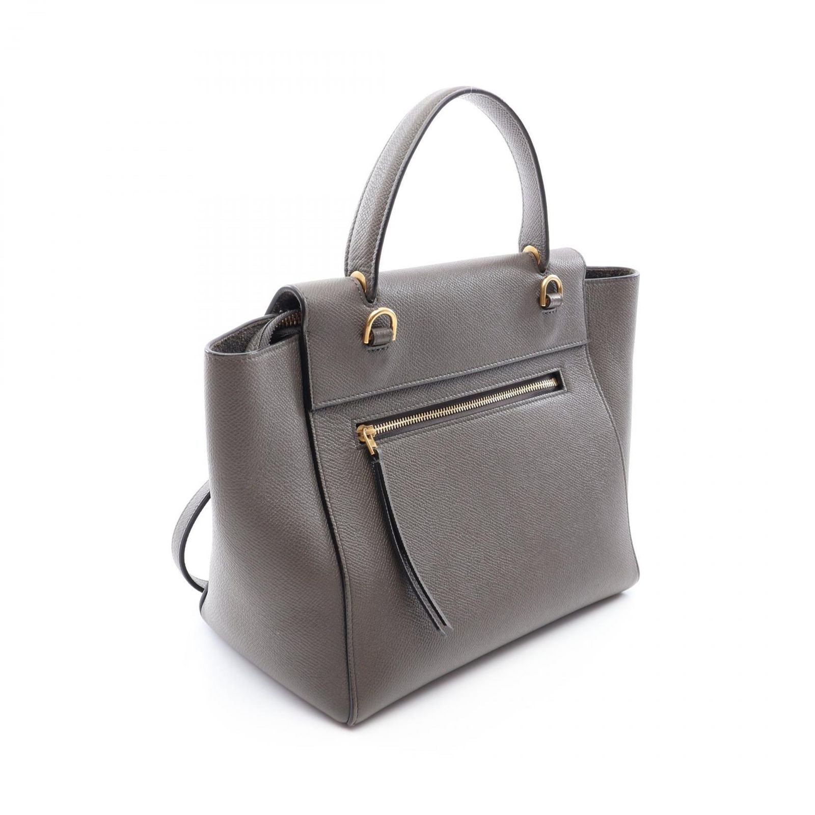 Celine Belt Bag Micro 2-Way Gray Leather — view 2
